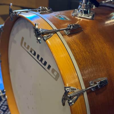 VINTAGE 1970's Ludwig Hollywood Outfit in Natural Mahogany - 14x22, 8x12, 9x13, 16x16 image 14