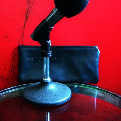 Vintage 1980's Shure SM58 Handheld Cardioid Dynamic Microphone Low Z w accessories