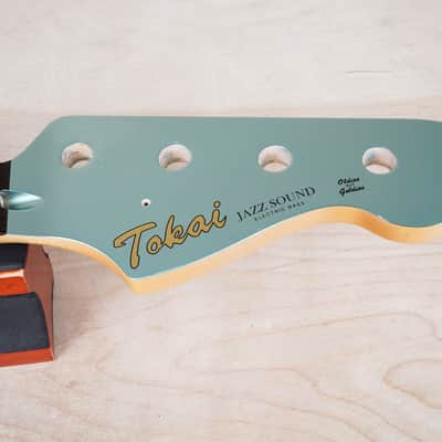 Tokai Jazz Sound AJB90 Bass Neck 2015 Ocean Turquoise Metallic Matching Headstock Rosewood Fretboard Made in Japan MIJ image 2