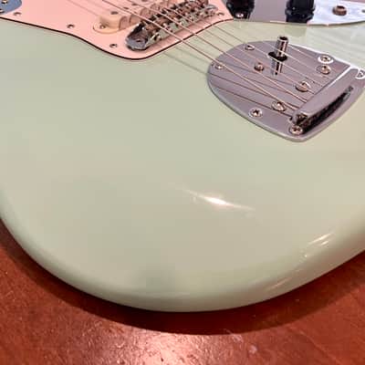 Squier Vintage Modified Jaguar Offset Guitar Surf Green image 4