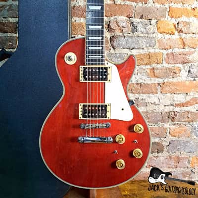 Lotus MIK Single Cut Electric Guitar w/ Jerrytone C. Winn Mods, SD Thrash Factor & HSC (1980s - Cherry)