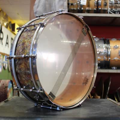 1930s Ludwig and Ludwig 5x14 Snare Drum in Peacock Pearl image 5