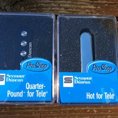 Seymour Duncan STL-3 Qtr Pound Bridge & STR-2 Hot Rythm Neck Tele Guitar Pickup Set image 1