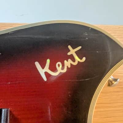 Kent Hollowbody 1960s Bass, Model 822, Sunburst image 3