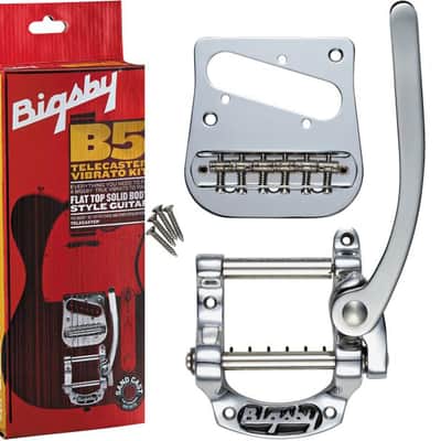 New - BIGSBY® RED BOX B5 TELECASTER® MODIFICATION VIBRATO KIT, Polished Aluminum image 1