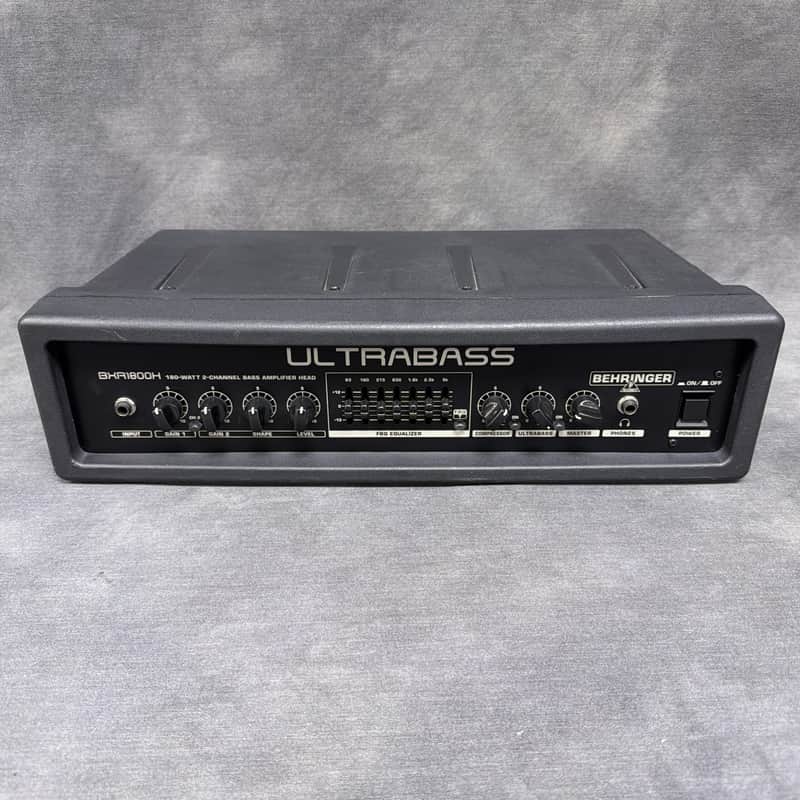 Behringer Ultrabass BXR1800H 180-Watt 2-Channel Bass Amp Head with Footswitch image 1