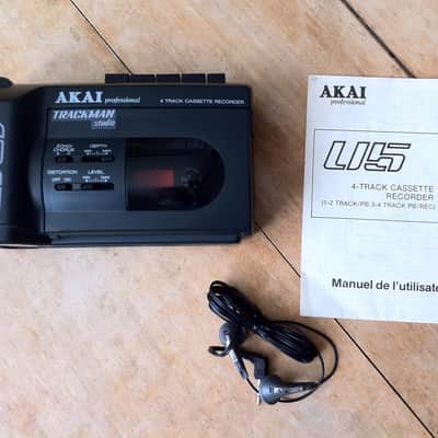 Akai U5 Trackman Studio Portable Cassette 4 Track Recorder image 7