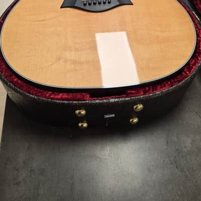 Taylor 317e Grand Pacific USA BRAND NEW! V-Class American Dreadnaught Natural Spruce Flame Mahogany Acoustic-Electric Limited Model Guitar with Custom Paisley Hard Case image 7