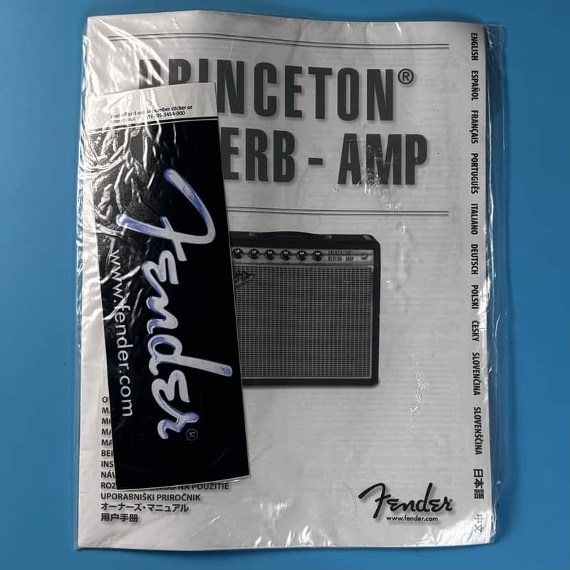 2013 Fender 1968 Princeton Reverb Reissue Owners Manual! P355 image 1