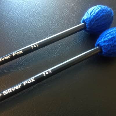 Silverfox 242 Medium Blue Yarn Marimba Mallets image 1