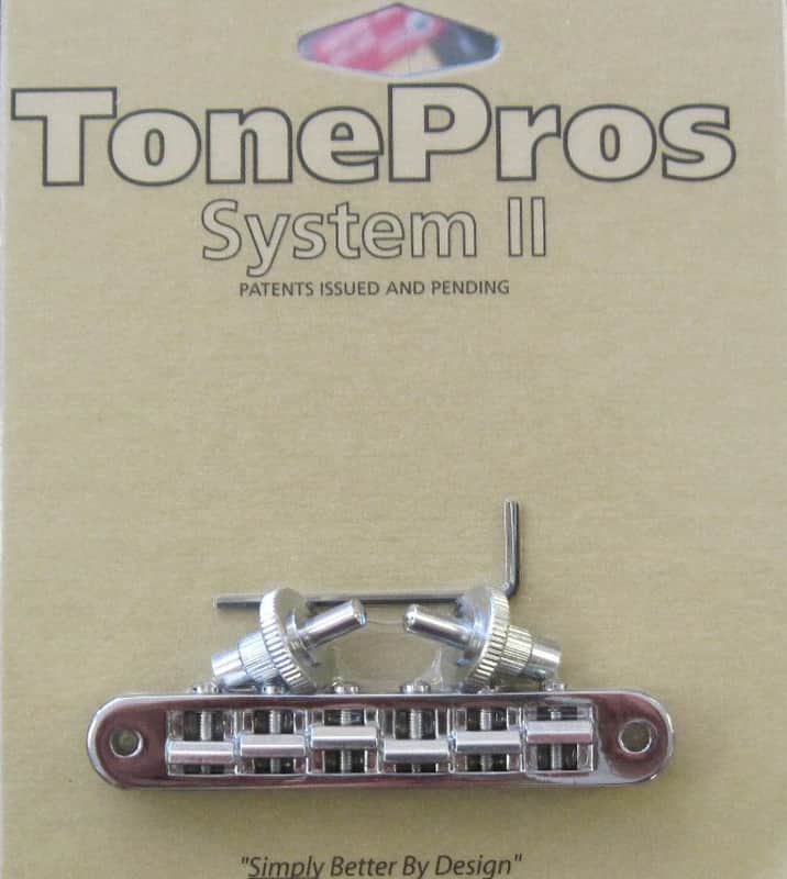 TonePros TP6-C Standard Nashville Style Tuneomatic Chrome image 1