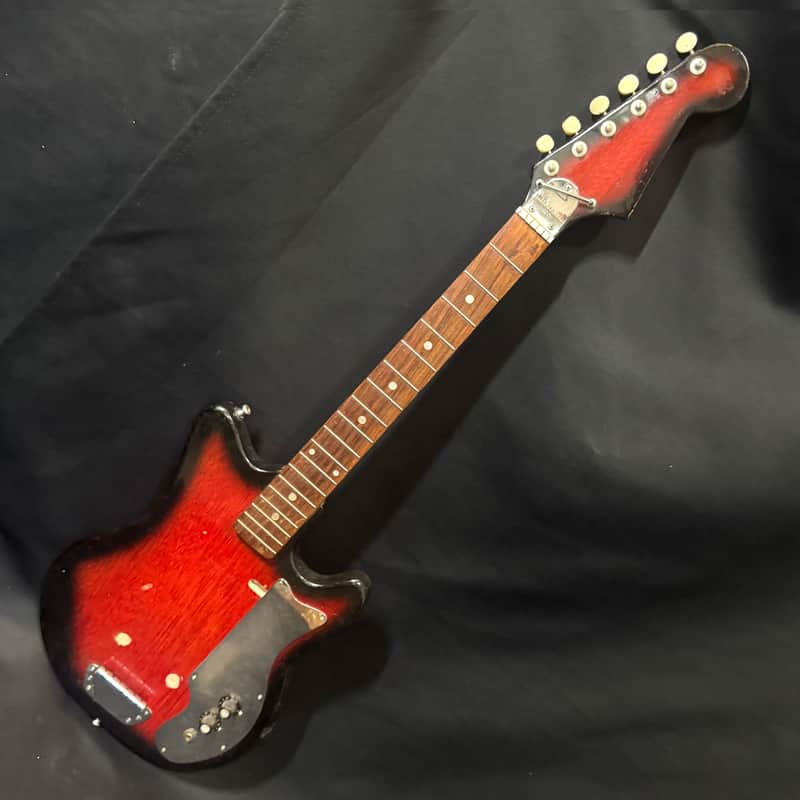 Fujigen Gakki EJ-1 Project - Original Parts - Straight Neck - Mosrite Style Bridge - Solid Body - 1963 image 1