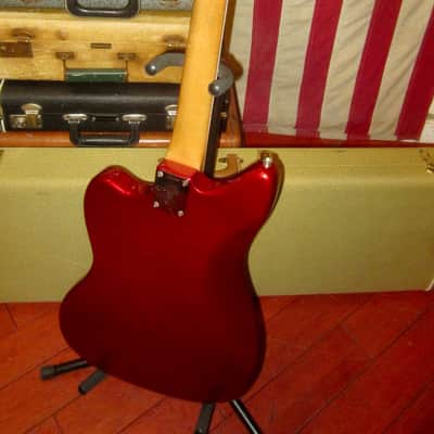 1966 Fender Jaguar Candy Apple Red image 6