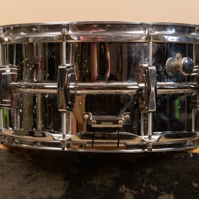 1980s Ludwig 6.5x14 LM402 Supraphonic Snare Drum image 9
