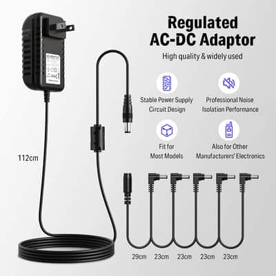 Pedalboard Pedal Tape & Dpa-1 Guitar Pedal Power Supply Adapter image 6