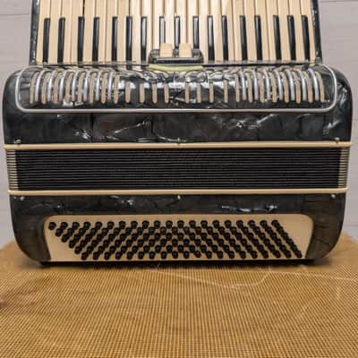 Salanti N. 245 Piano Accordion - Black w/ Case *as-is* image 11