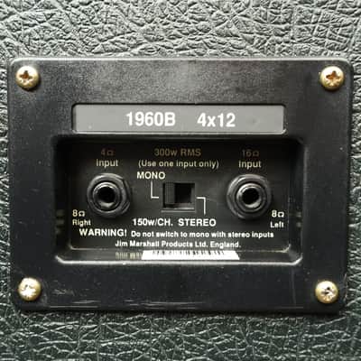 1995 Marshall JCM 900 Lead 1960B 4X12" Straight-Front Cabinet image 7