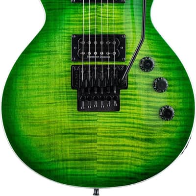 ESP LTD AS-1 Alex Skolnick Signature Electric Guitar, Ebony Fingerboard, Lime Burst image 1