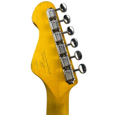 Vintage V6MR-SB Icon Series SSS with Rosewood Fretboard- Distressed Sunburst (Used) image 9