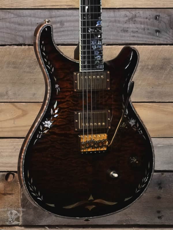 PRS Signed Private Stock 10th Anniversary Custom 24 Electric Guitar Tiger Eye Burst w/ Case image 1