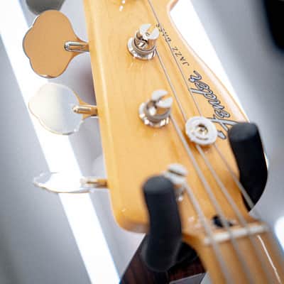 Fender 2024 Collection Made in Japan Hybrid II Jazz Bass – Sunset Orange Transparent image 6