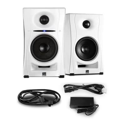 Kali Audio LP-UNF Ultra-Nearfield Studio Monitors (Pair, White) - 4" image 4