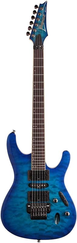 Ibanez S670QM S Series Electric Guitar Sapphire Blue image 1