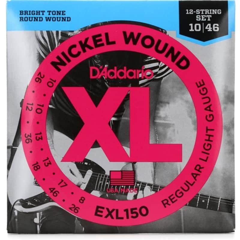 D'Addario EXL150 Electric 12 String Guitar Strings, regular Light, .010 - .046 image 1