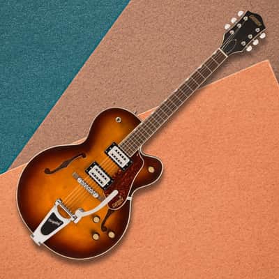 Gretsch G2420T Streamliner Hollow Body Electric Guitar with Bigsby, Laurel Fingerboard (Robusto Burst) with Gretsch G2420T Hard Case image 6