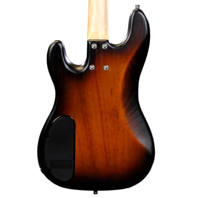 Used Sadowsky MetroLine 21-fret Hybrid P/J Bass, Swamp Ash Body, 4-string - Almond Sunburst Transparent Satin image 2