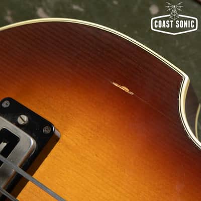 1976 Hofner 500/1 Violin Bass Left Handed Made in Germany Beatle Bass image 19