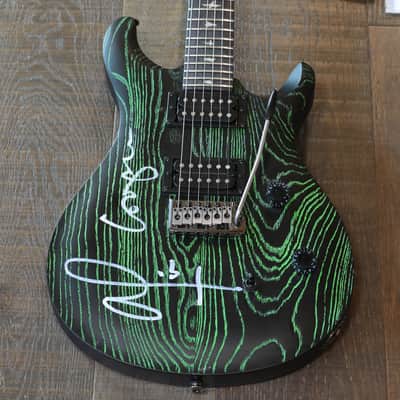 Owned By Orianthi! 2017 PRS SE Swamp Ash CE 24 Limited Edition Sandblasted Green Signed By Alice Cooper & Orianthi + OGB image 5