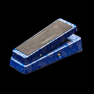 Flattley Wah Pedal 10th Anniversary Edition - Blue Paisley Skulls image 4