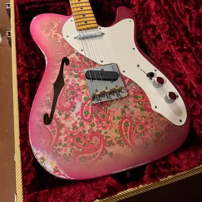 Fender Custom Shop Limited 50’s Thinline Telecaster Relic 2018 - Pink Paisley Relic image 4
