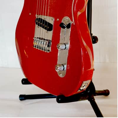 Leo Jaymz Elite Series "Popcaster" Electric Guitar - Sparkle Red image 5