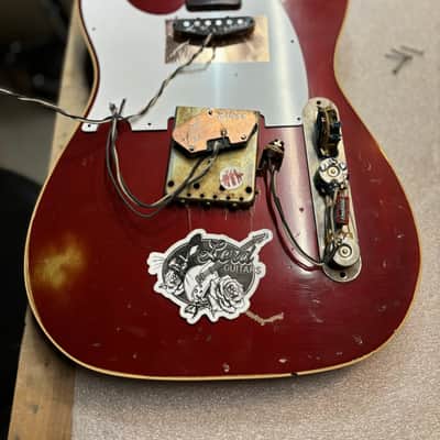 Karge Guitars T style 2024 - Aged DuPont Duco ‘57 Chevrolet Maroon image 15