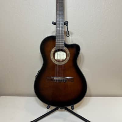 Ibanez GA35TCE-DVS Classical Dark Violin Sunburst High Gloss + Hardshell Case image 4