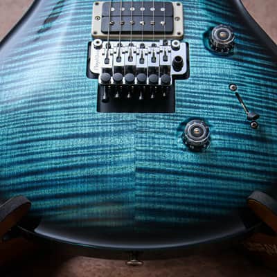 PRS USA Paul Reed Smith Custom 24 Floyd 10 top "Cobalt Blue + Ebony" (2024) image 7