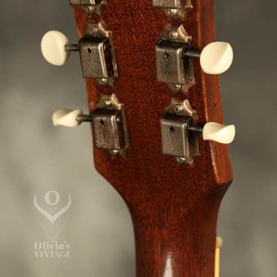 1956 Gibson ES-225 T Sunburst with original Brown hardshell case image 22