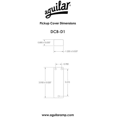AGDCB-D1 DCB Soapbar Set Black 4 Strings Aguilar image 3
