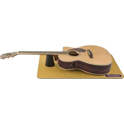 Fender Work Mat, Tweed - 5mm Padded Guitar Neck Cradle with Storage Tube image 3