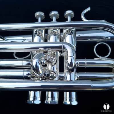 Custom Schilke Chicago XA1 English style cornet mouthpiece gamonbrass image 11