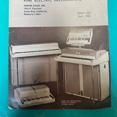 Fender Price List 1963 image 1