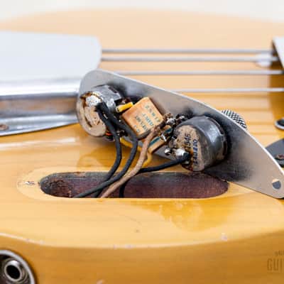 1953 Fender Precision Bass Vintage Blackguard Telecaster Bass Butterscotch w/ Case image 21