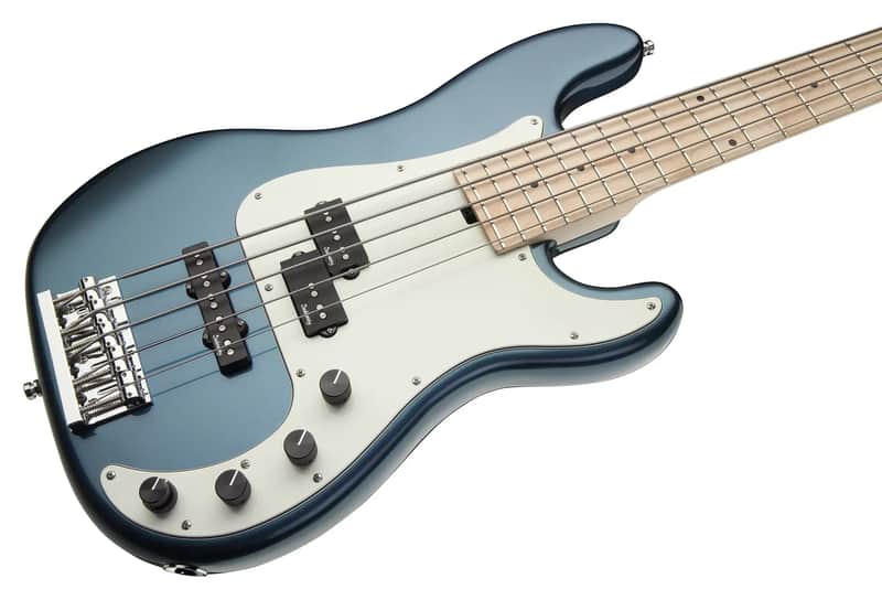 Sadowsky MetroLine 21-Fret Hybrid P/J Bass-Swamp Ash Body-5 String-Solid Dark Lake Placid Blue Metallic High Polish image 1