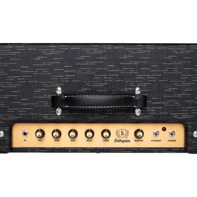 Supro Delegate 1x12 - 25W Combo w/ Reverb - Black Gold Scandia (1620RCBLK) image 4