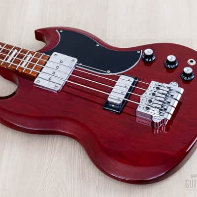 2018 Gibson SG Standard Bass Vintage Reissue EB-3 Gloss Cherry, Near-Mint w/ Case & Hangtags, Yamano image 10