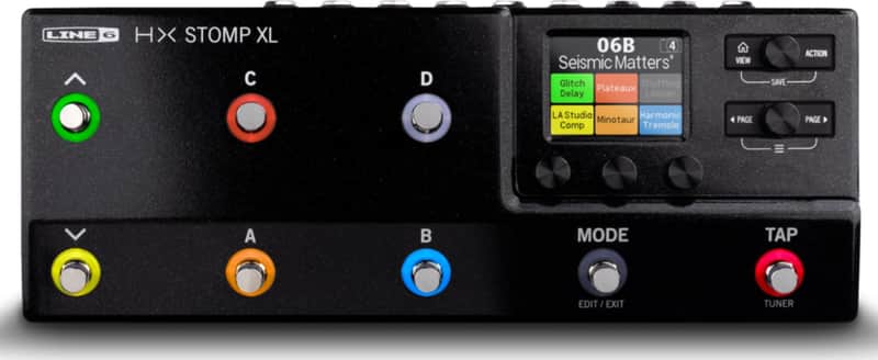 Line 6 HX Stomp XL Multi-Effects Processor, Black image 1