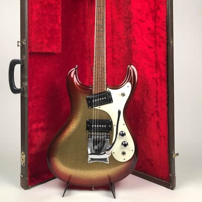 Very Rare 1965 Mosrite Ventures Vibramute in Custom Color Sparkle Sunburst & Original Hardshell Case image 14