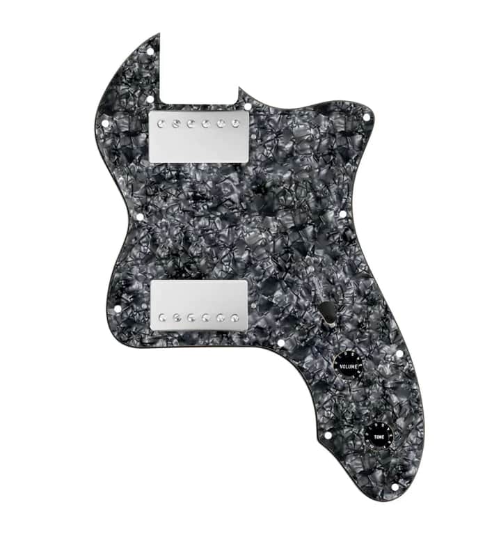920D Custom 72 Thinline Tele Loaded Pickguard Black Pearl - Smoothie Humbuckers image 1